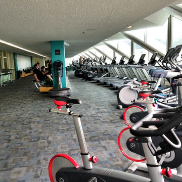 Cardio bike machines and treadmills