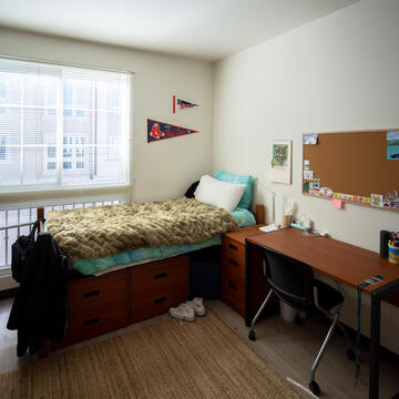 Dorm room in Lone Mountain.