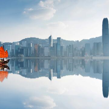 Junk boat in Hong Kong