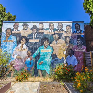 Mural in a garden