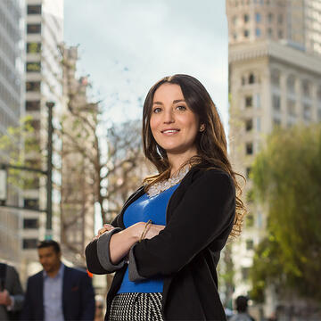 MBA student in downtown San Francisco.