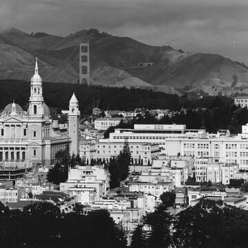 USF campus from a distance, seen in 1961