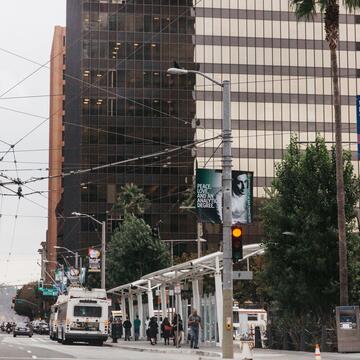 Buildings and public busses