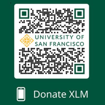 QR code for donating.