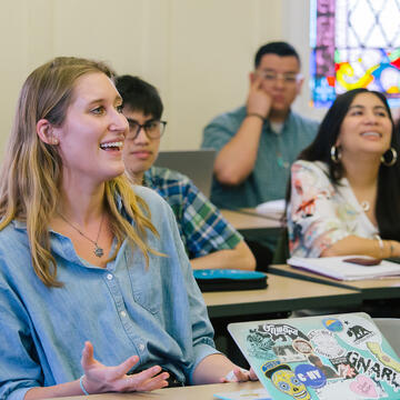student in class
