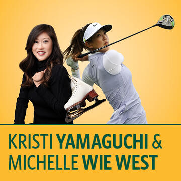 Silk speaker series poster for Kristi Yamaguchi and Michelle Wie West