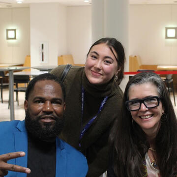 Sadie Mills, Earlonne Woods, and Nigel Poor