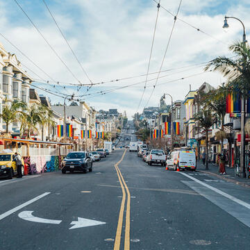 San Francisco street with cars