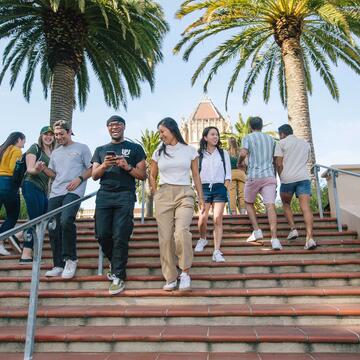 University of San Francisco Students on Lone Mountain