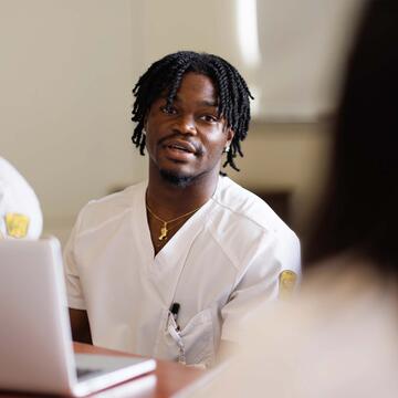 nursing student in the classroom