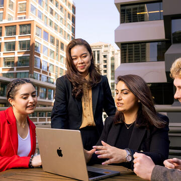 School of Management students at Downtown Campus