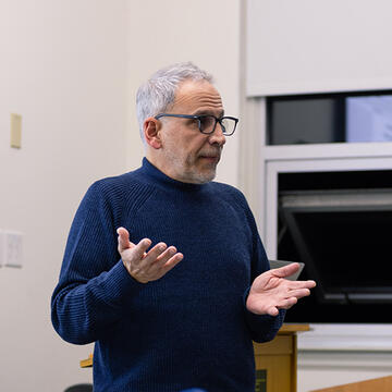 professor gestures in class