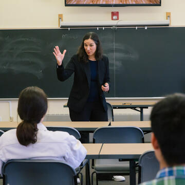 professor gestures in class