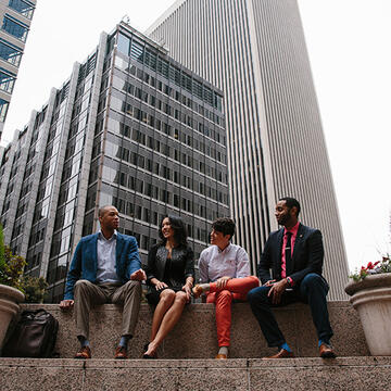 student professionals in downtown san francisco