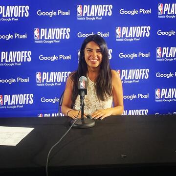 Eve Mendez at the 2022 NBA Western Conference Playoffs