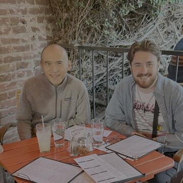 Jose Inchausti Reyes ’24, USF Professor Xiaosheng Huang, and Chris Storfer ’20