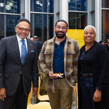 faculty gathered together at an event