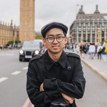 student in Westminster, London