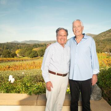 Thomas Brandi '72 and Robert Arns '75