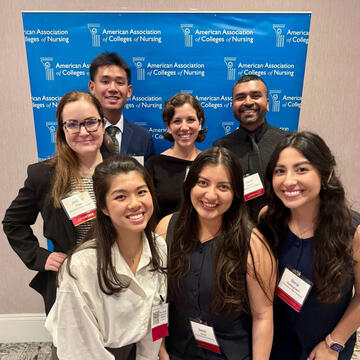 USF nursing students posing at the AACN Policy Summit