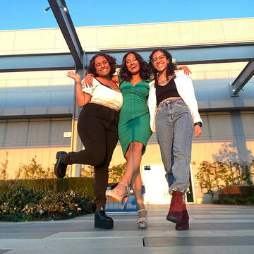 Tanya Sanjay and two friends