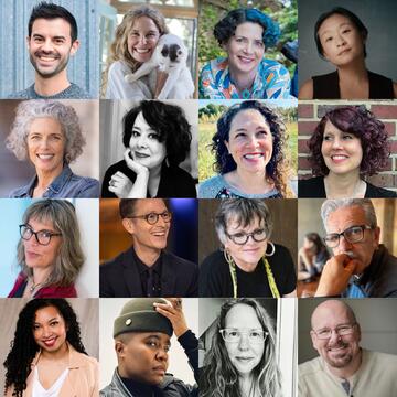 Collage of MFAY faculty headshots
