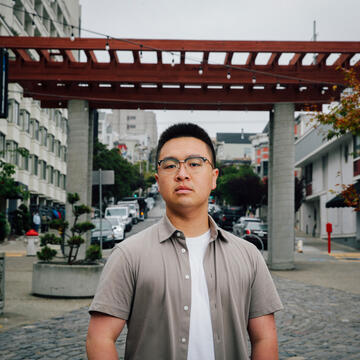 Photo of Evan Matthew Chan in San Francisco's Japantown
