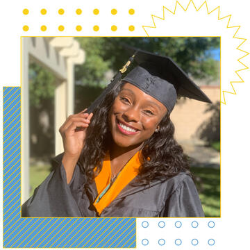 Photo of Cameron Grant in academic regalia