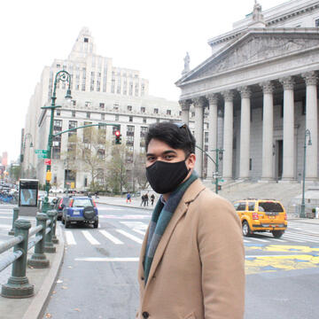 John Iosefo in New York City