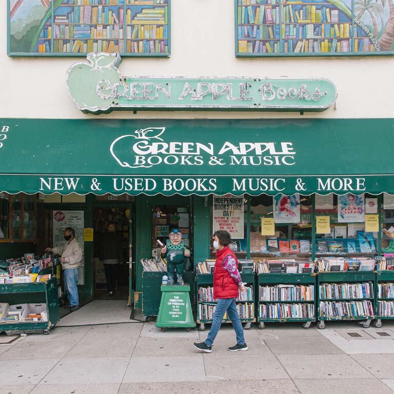 the Green Apple storefront