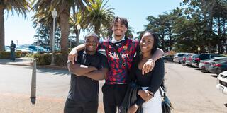 Larry Wesley, Axel Ndombasi, and Sylvia Rubuye