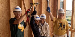 SOM students volunteer on Habitat project