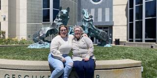 Megan Baker ’23 and mom Jenny Baker