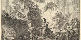 Giovanni Battista Piranesi, Frontispiece, with Statue of Minerva