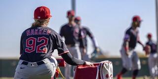 Alyssa Nakken in Cleveland Guardians uniform