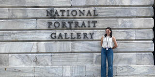 Priscilla Arrighi ’25 at the National Portrait Gallery