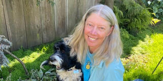 Carol Wilson with her dog