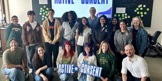 Students in the Active Consent training