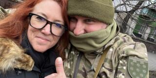 Laura Pauli and a Ukrainian Soldier