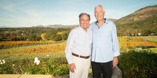 Thomas Brandi '72 and Robert Arns '75