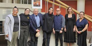 Image of faculty with event speakers 
