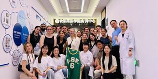 USF biotechnology students in China