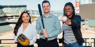 sport management students at giants stadium