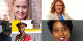 Panelists from the women in leadership and philanthropy virtual conversation