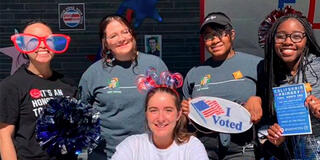 Student leaders rallied voters at USFVotes headquarters