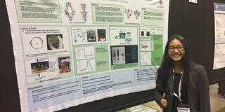 Gabby Servito with her research poster