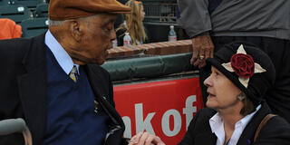 Monte Irvin and Katie Feeney