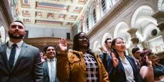 law members taking the oath