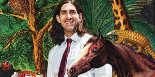 Matthew Liebman with animals