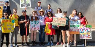 Students and professors protest